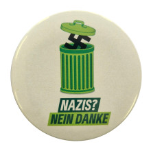 Bio Button "Nazis? Nein, Danke!"